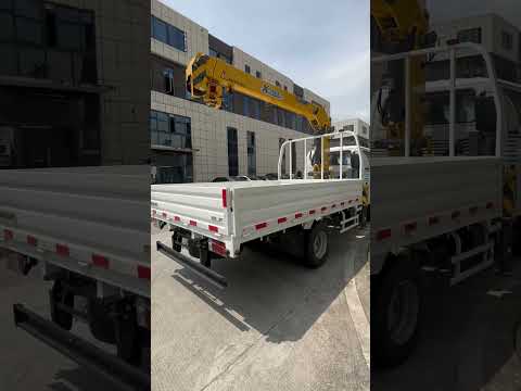 Explore the ISUZU 100P CREW CAB CRANE TRUCK Outside